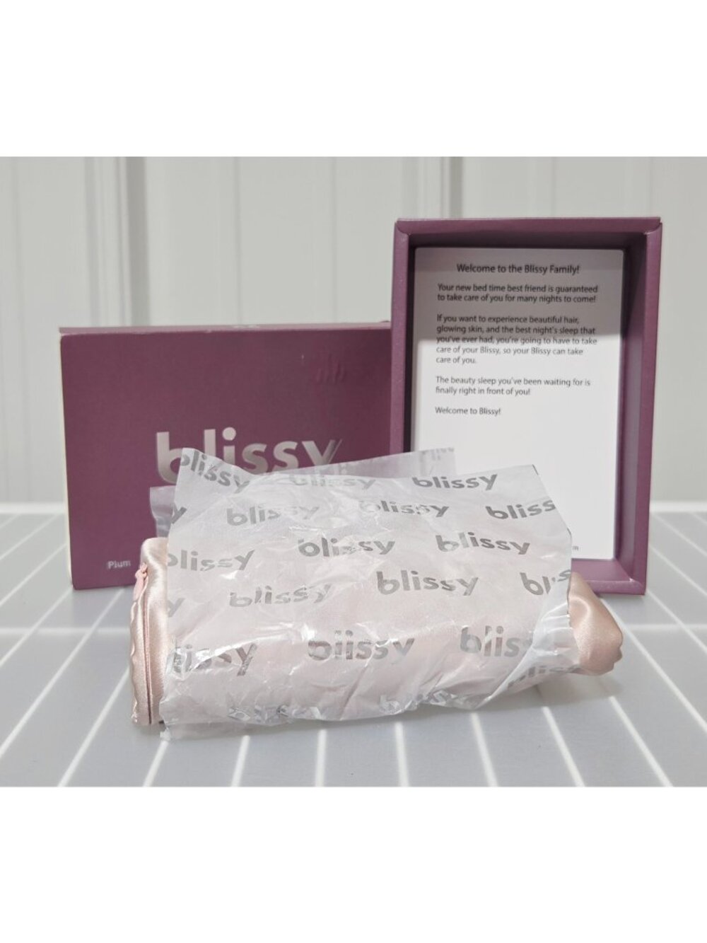 Blissy 22 Momme Mulberry Silk Queen Size Plum Colored Pillowcase 20" x 30"